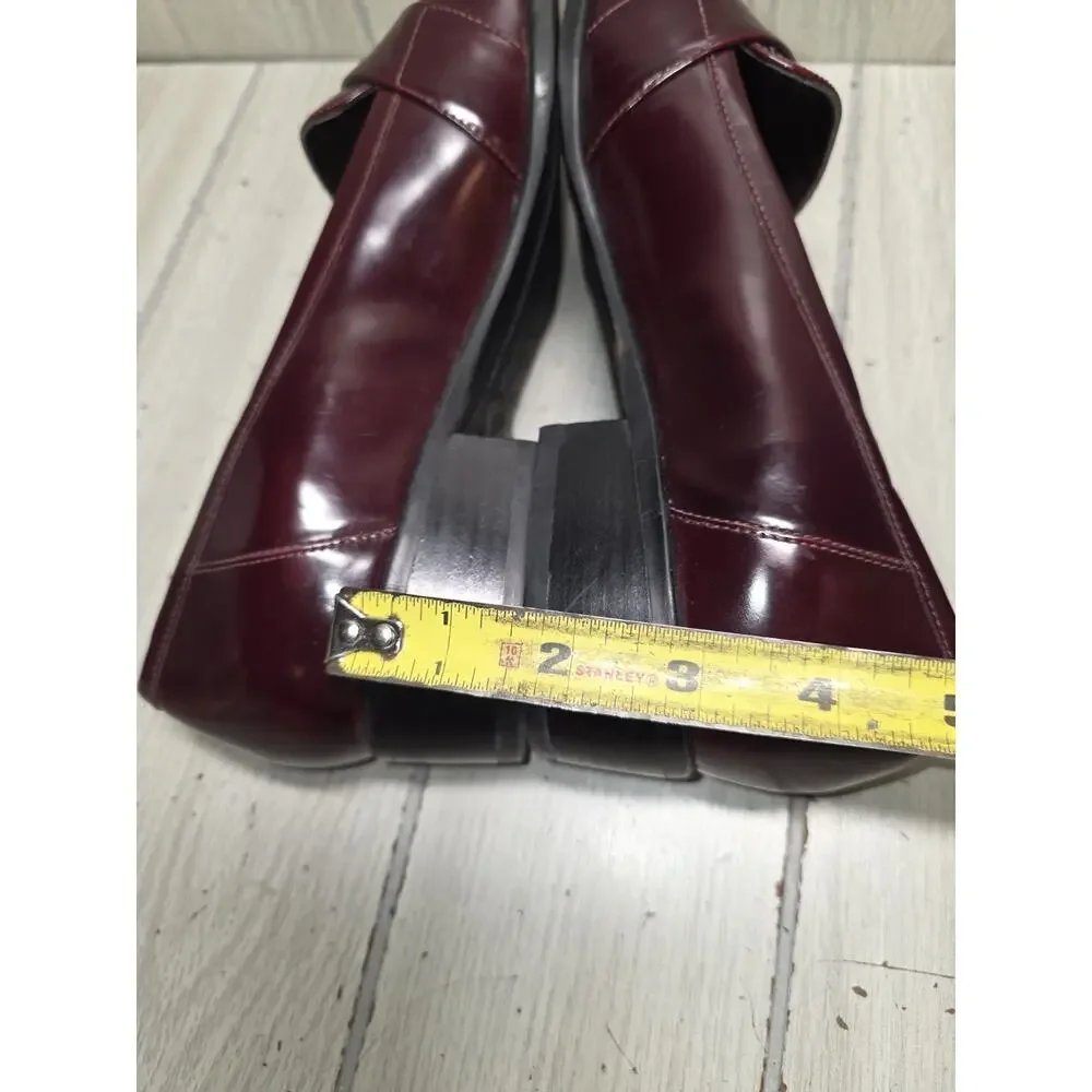 Enzo Angiolini Lafayette Women's Size 9M Brown Leather Loafers Slip On Shoes
